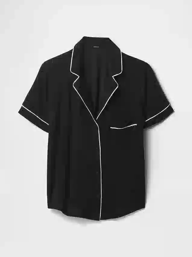 Blusa de pijama de modal ultra suave para la parte de arriba