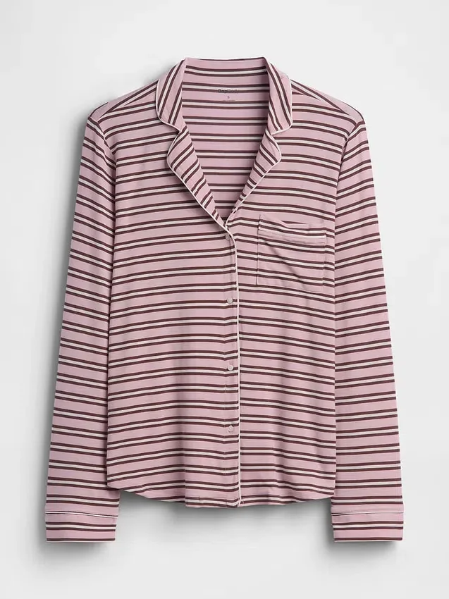 Blusa de pijama de modal ultra suave para la parte de arriba