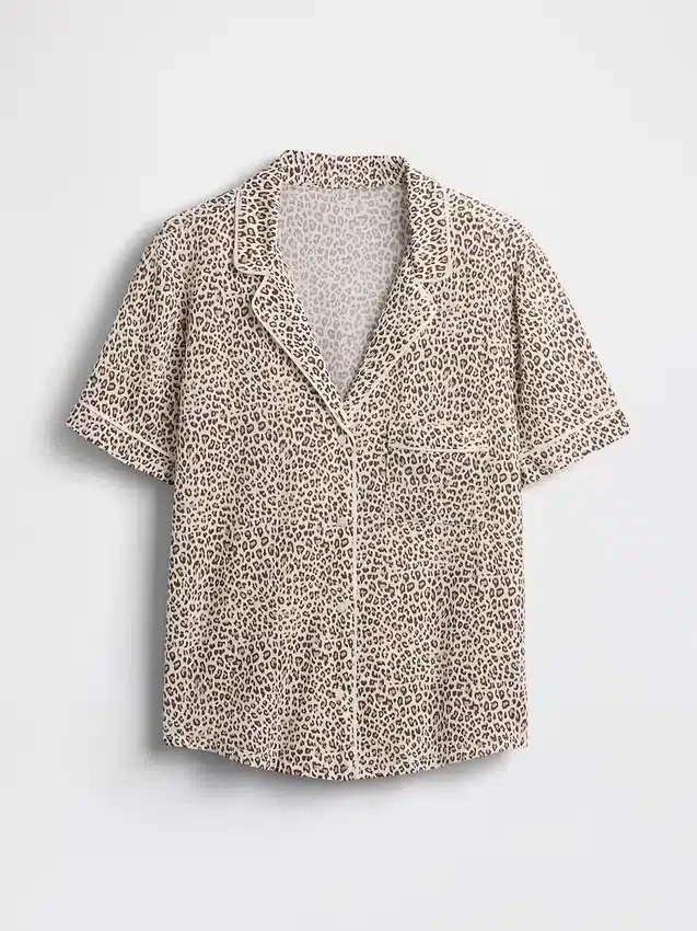 Blusa de pijama de modal ultra suave para la parte de arriba