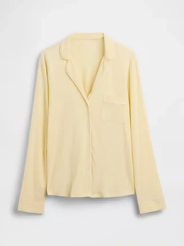 Blusa de pijama de modal ultra suave para la parte de arriba