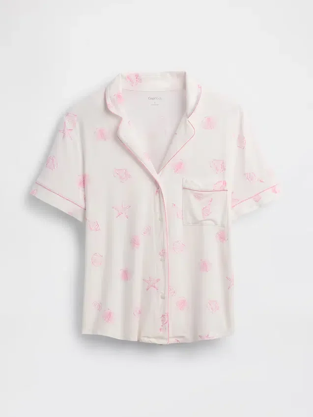 Blusa de pijama de modal ultra suave para la parte de arriba