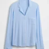 Blusa de pijama de modal ultra suave para la parte de arriba