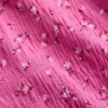 Blusa infantil de punto arrugado con volantes
