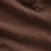 Blusa oversize de gasa de algodón con cuello abierto