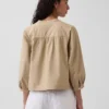Blusa sin botones de popelín