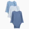 Body con bolsillo de canalé fino «Baby First Favorites» (paquete de 3)