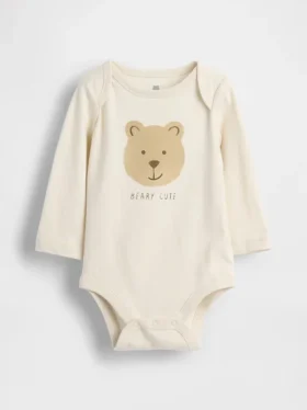 Body con diseño gráfico de algodón orgánico «Baby First Favorites»