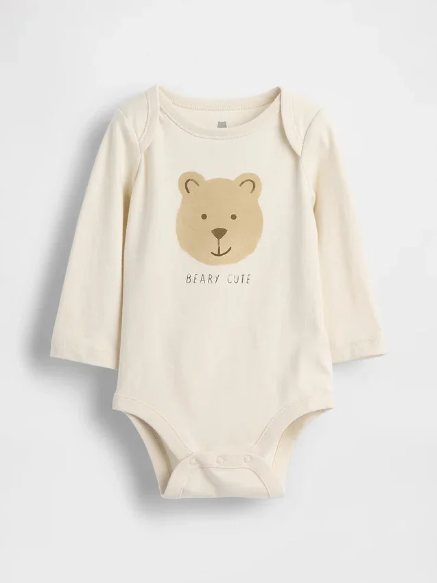 Body con diseño gráfico de algodón orgánico «Baby First Favorites»