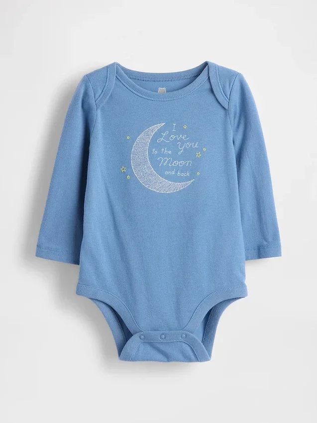 Body con diseño gráfico de algodón orgánico «Baby First Favorites»