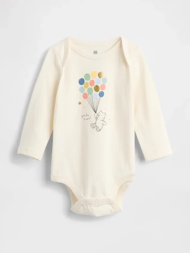 Body con diseño gráfico de algodón orgánico «Baby First Favorites»