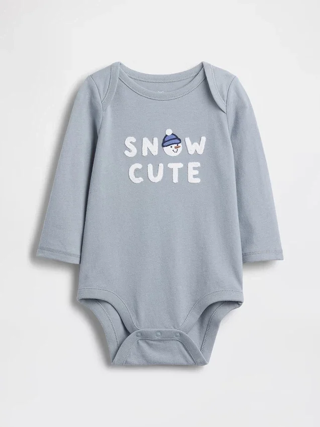 Body con diseño gráfico de algodón orgánico «Baby First Favorites»