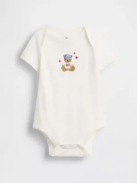 Body con diseño gráfico de algodón orgánico «Baby First Favorites»
