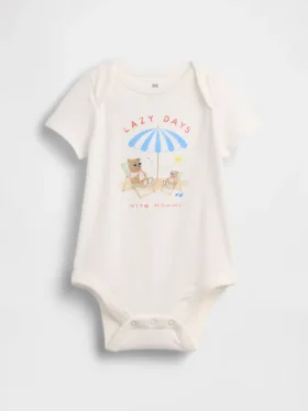 Body con diseño gráfico de algodón orgánico «Baby First Favorites»