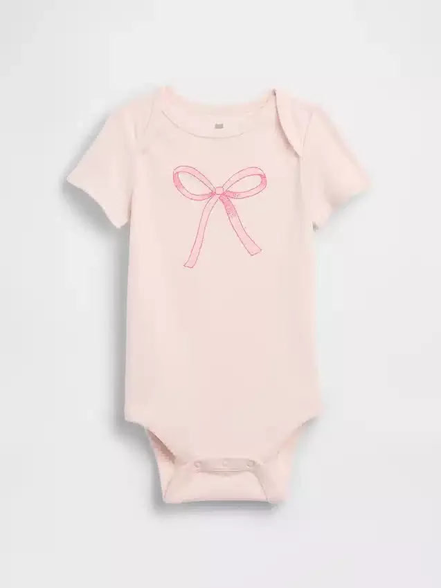 Body con diseño gráfico de algodón orgánico «Baby First Favorites»