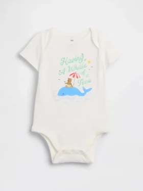 Body con diseño gráfico de algodón orgánico «Baby First Favorites»