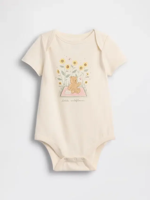 Body con diseño gráfico de algodón orgánico «Baby First Favorites»