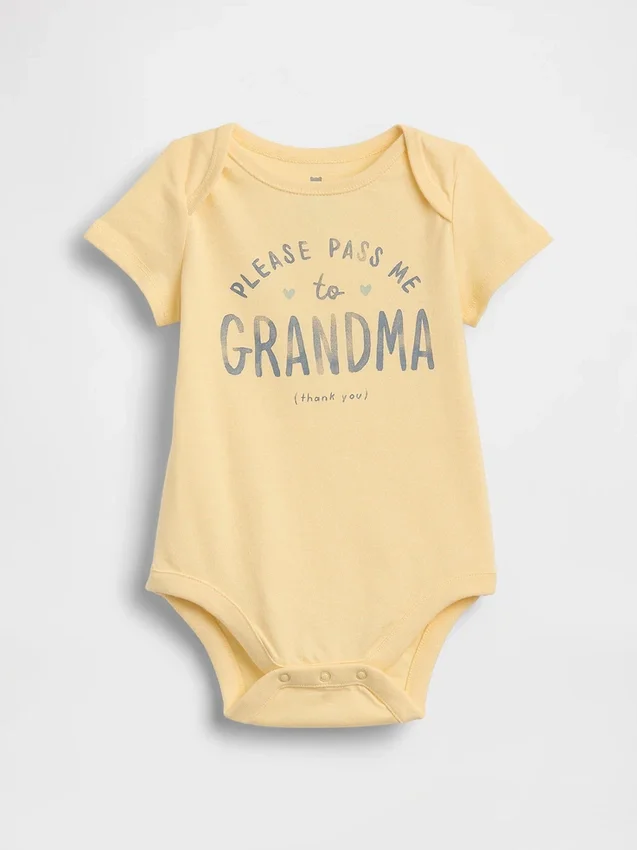 Body con diseño gráfico de algodón orgánico «Baby First Favorites»