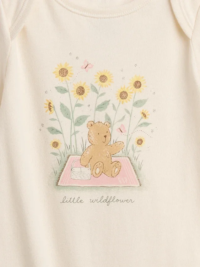 Body con diseño gráfico de algodón orgánico «Baby First Favorites»