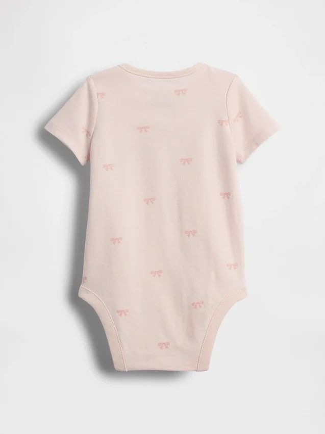 Body con moño de algodón orgánico «Baby First Favorites»