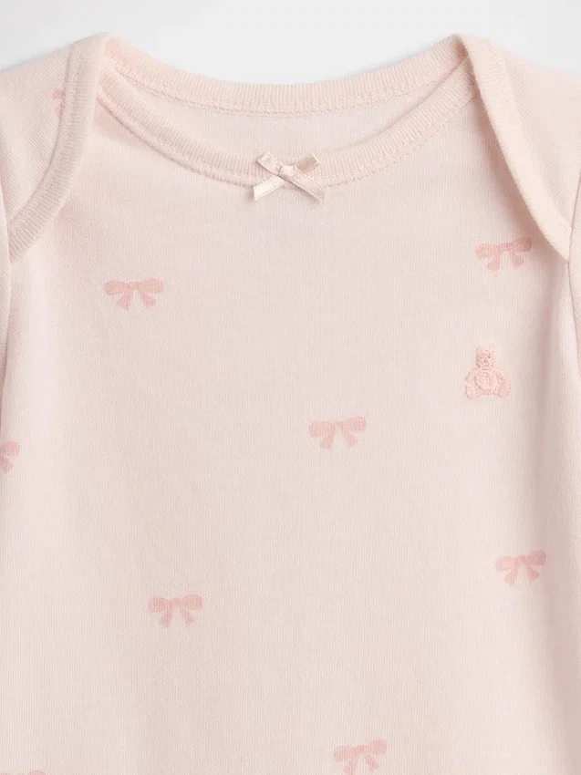 Body con moño de algodón orgánico «Baby First Favorites»