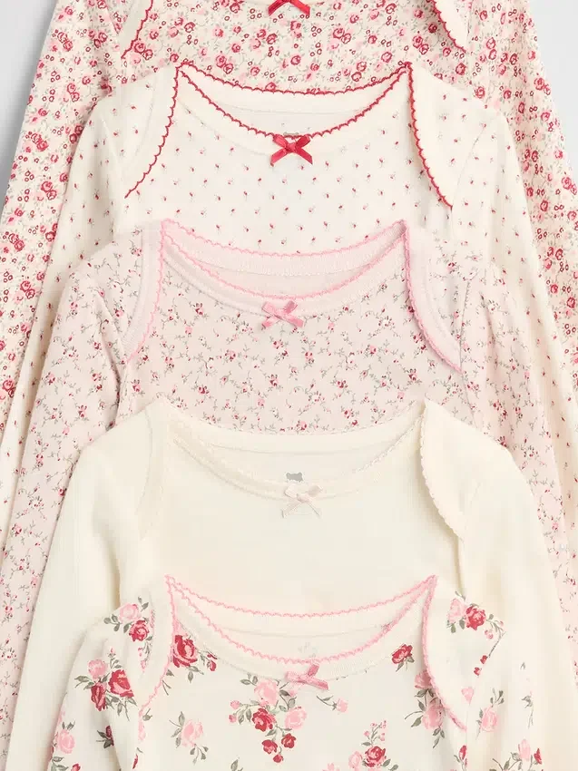 Body de algodón orgánico «Baby First Favorite» (paquete de 5)