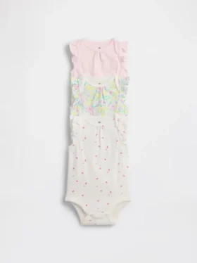 Body de algodón orgánico «Baby First Favorites» (paquete de 3)