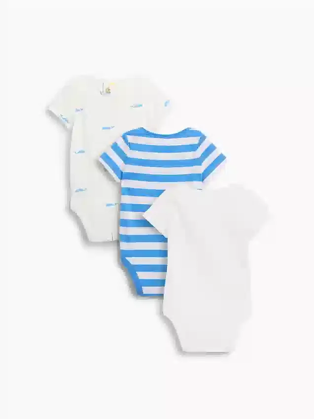 Body de algodón orgánico «Baby First Favorites» (paquete de 3)