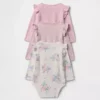 Body de algodón orgánico «Baby First Favorites» (paquete de 3)