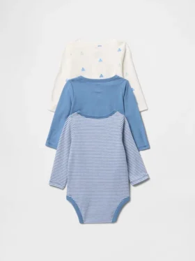 Body de algodón orgánico «Baby First Favorites» (paquete de 3)