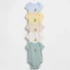 Body de algodón orgánico «Baby First Favorites» (paquete de 5)