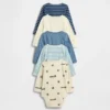 Body de algodón orgánico «Baby First Favorites» (paquete de 5)