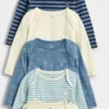 Body de algodón orgánico «Baby First Favorites» (paquete de 5)