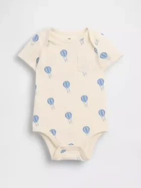 Body de algodón orgánico con estampado para bebé