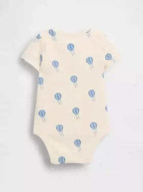 Body de algodón orgánico con estampado para bebé