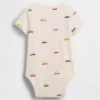 Body de algodón orgánico con estampado para bebé