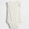 Body de algodón orgánico con mangas onduladas de la colección «Baby First Favorites»
