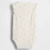 Body de algodón orgánico con mangas onduladas de la colección «Baby First Favorites»