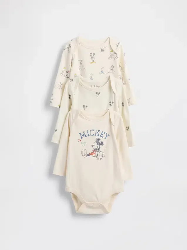 Body de algodón orgánico GAP × Disney Baby (paquete de 3)