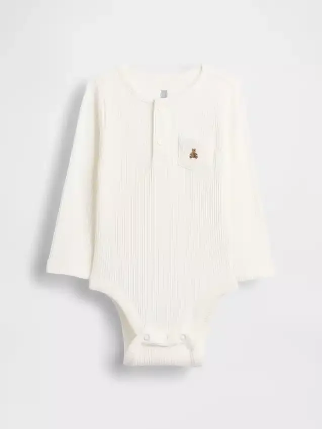 Body de canalé fino «Baby First Favorites»