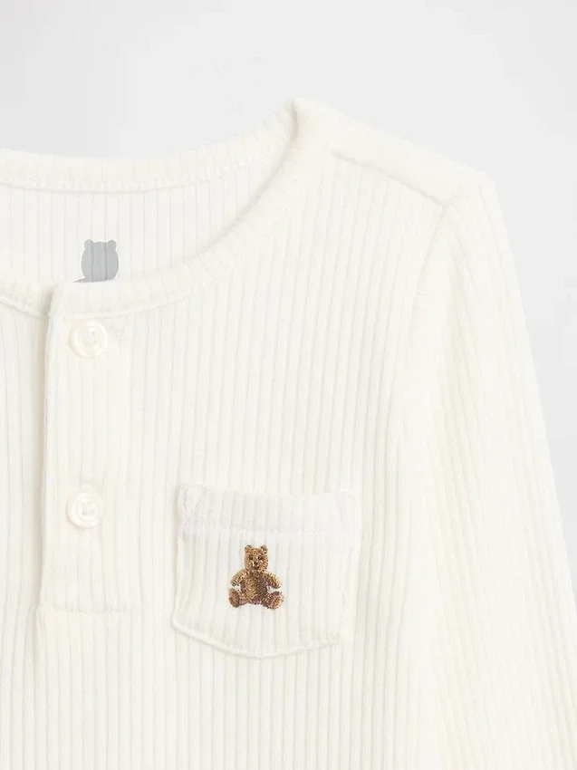 Body de canalé fino «Baby First Favorites»