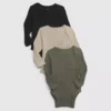 Body de canalé fino «Baby First Favorites» (paquete de 3)