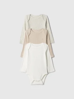 Body de canalé fino «Baby First Favorites» (paquete de 3)