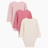 Body de canalé fino «Baby First Favorites» (paquete de 3)