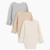 Body de canalé fino «Baby First Favorites» (paquete de 3)