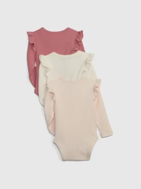Body de canalé fino «Baby First Favorites» (paquete de 3)