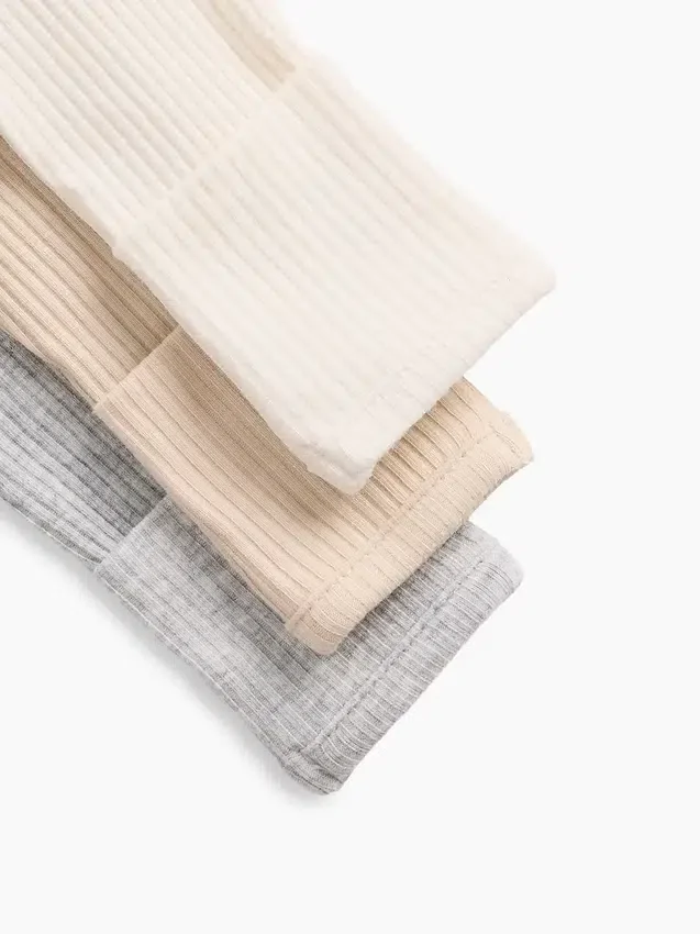 Body de canalé fino «Baby First Favorites» (paquete de 3)