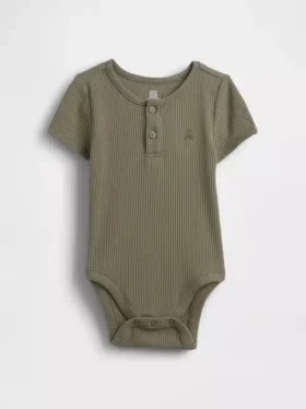 Body Henley de canalé fino «Baby First Favorites»