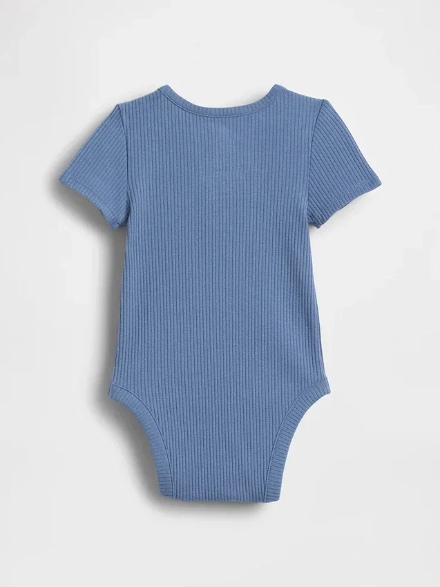 Body Henley de canalé fino «Baby First Favorites»