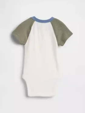 Body raglán de canalé fino «Baby First Favorites»