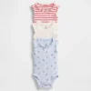 Body sin mangas con volantes Tinyrib de Baby First Favorites (paquete de 3)